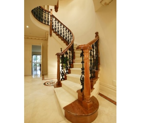 a staircase in a house