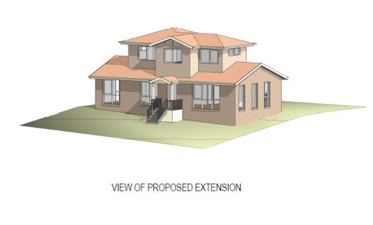 View of Proposed Extension