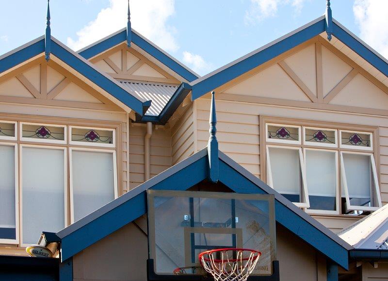 Home Front View with Basketball Court