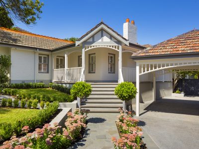 a house with a front yard