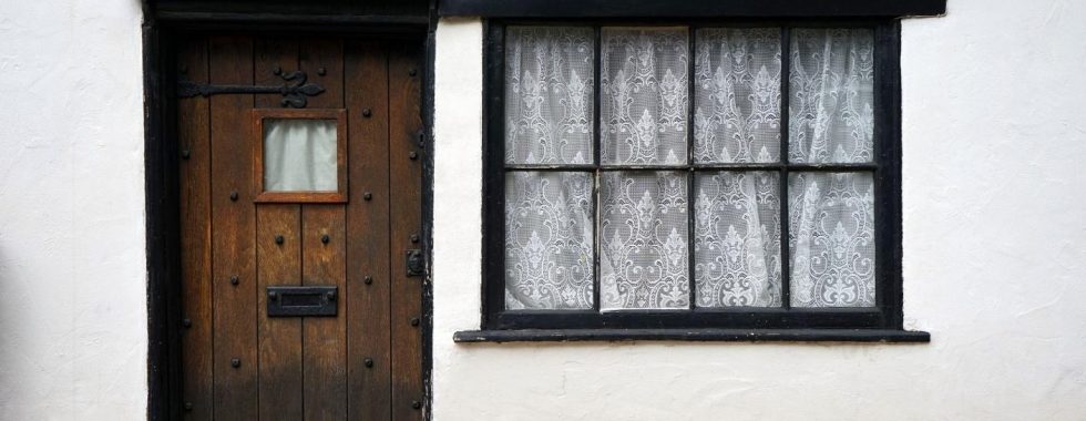 a door with a window