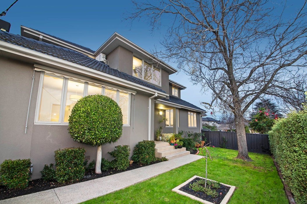 a house with a large front yard