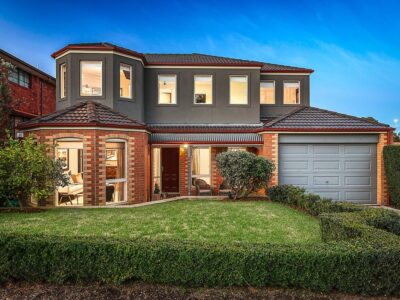 a house with a large front yard