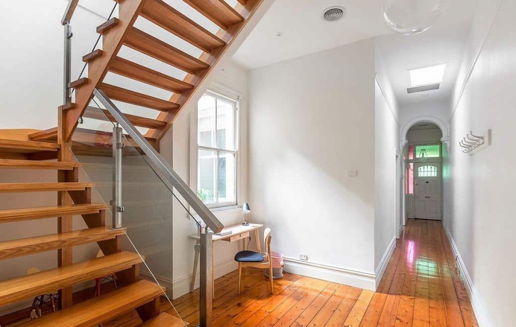 a staircase in a house