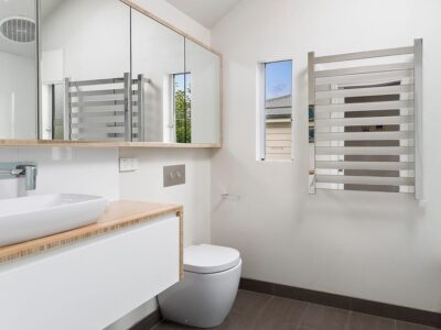 a bathroom with a sink and a toilet