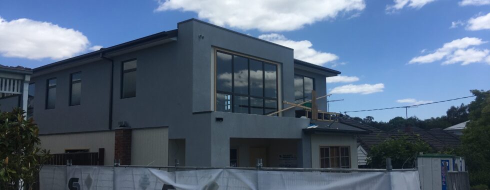 a building with a sign in front of it