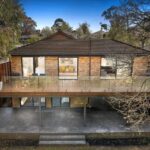 a house with a deck