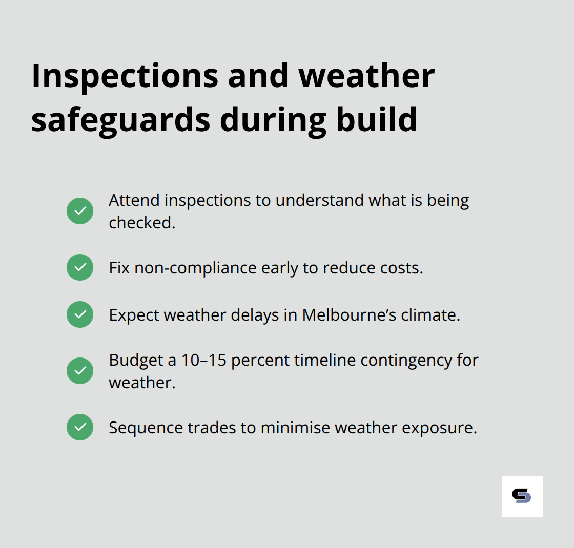 Key inspection actions and weather planning to protect your project