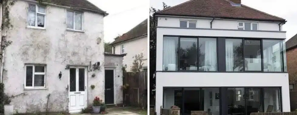 Double Storey Extension Before and After Transformations