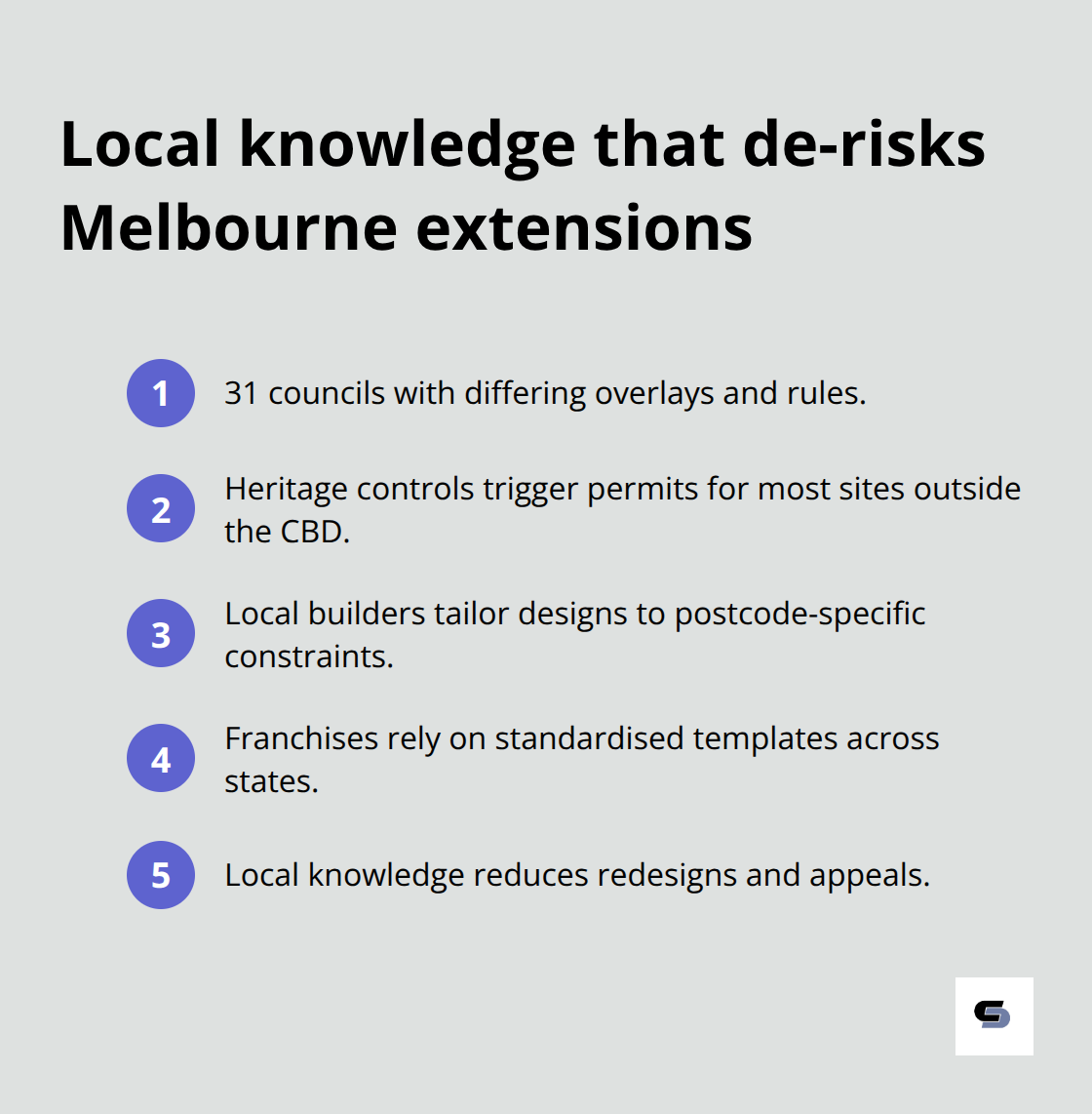 Key planning realities and why local builders handle them better - extension builders