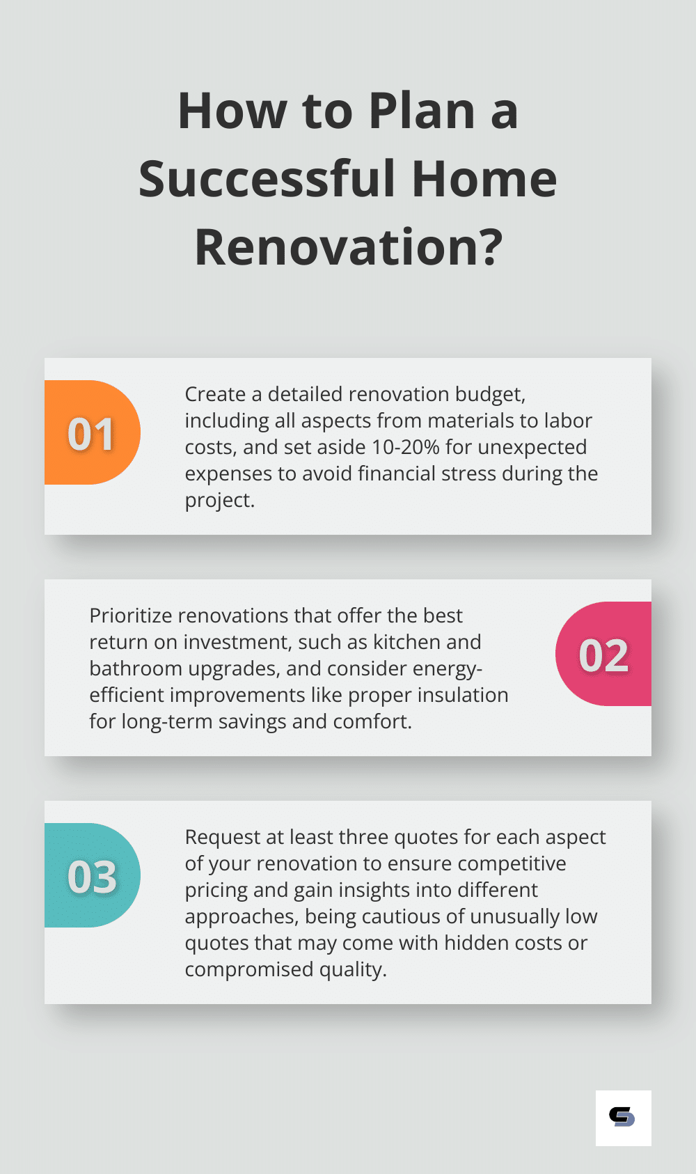 Infographic: How to Plan a Successful Home Renovation? - refinancing home loan for renovations