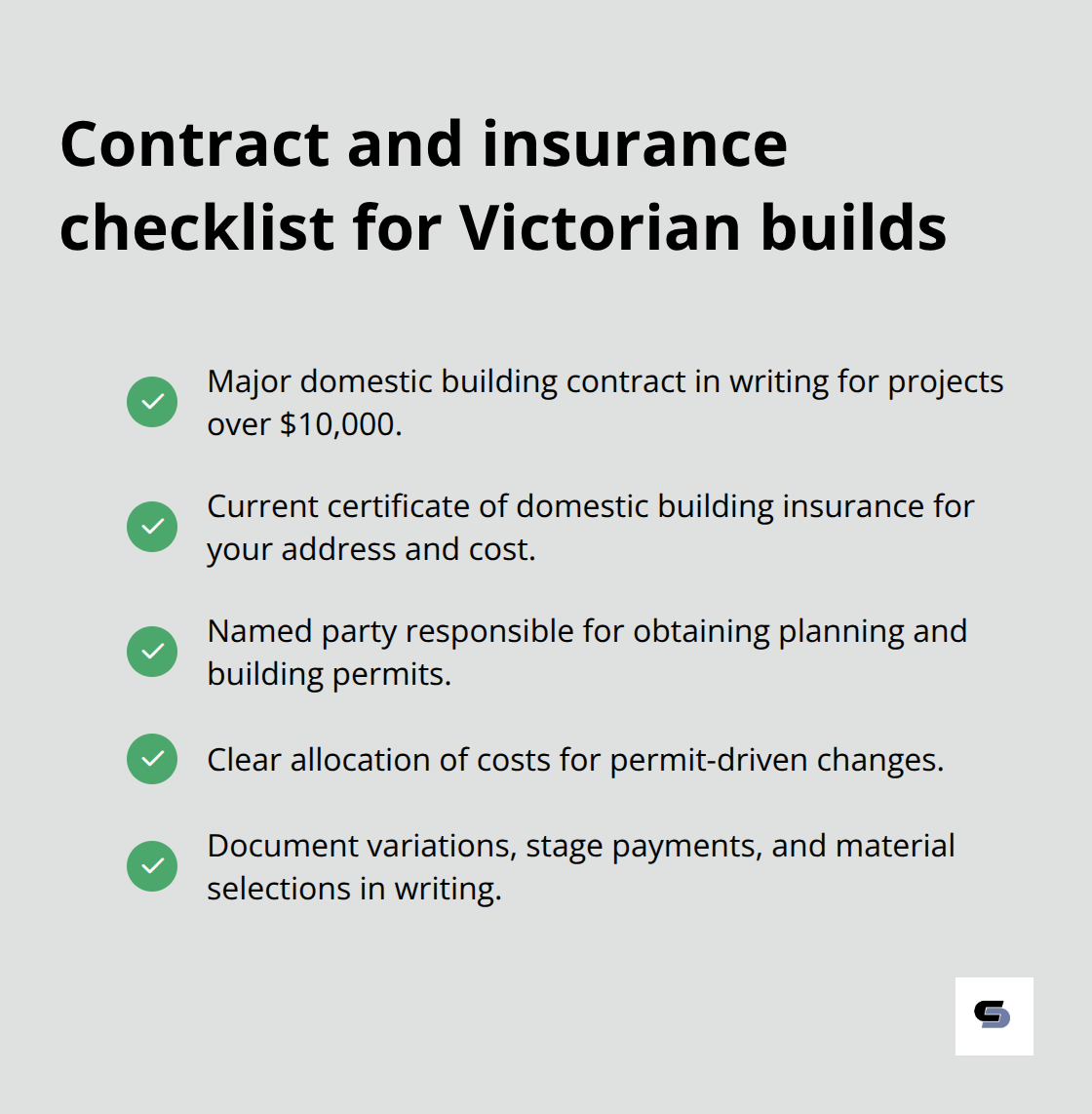 Checklist of mandatory documents and responsibilities for Melbourne home extension projects - melbourne home extensions case