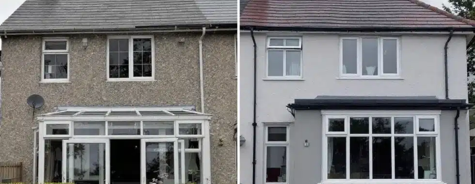 Second Storey Extension Before and After Transformations