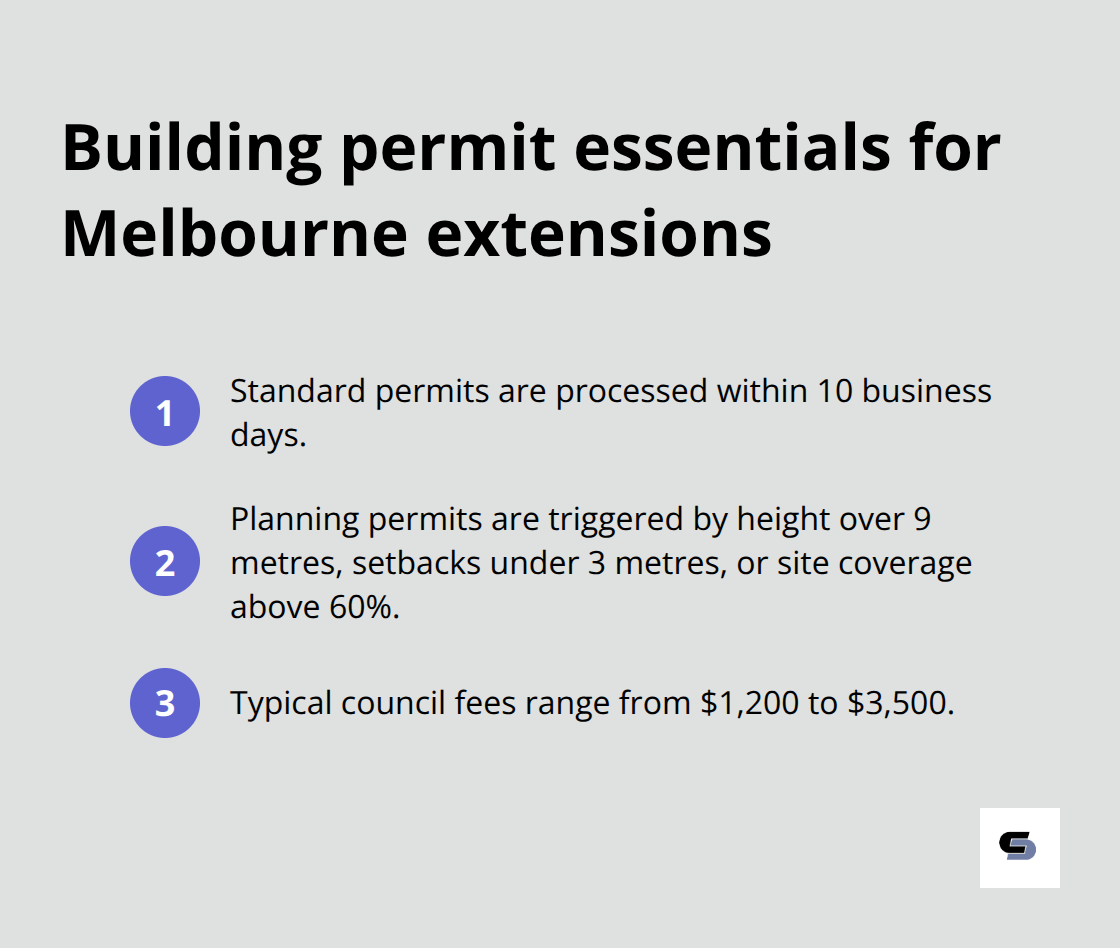 Compact list of key permit and council facts for second storey projects in Melbourne - second storey extension ideas