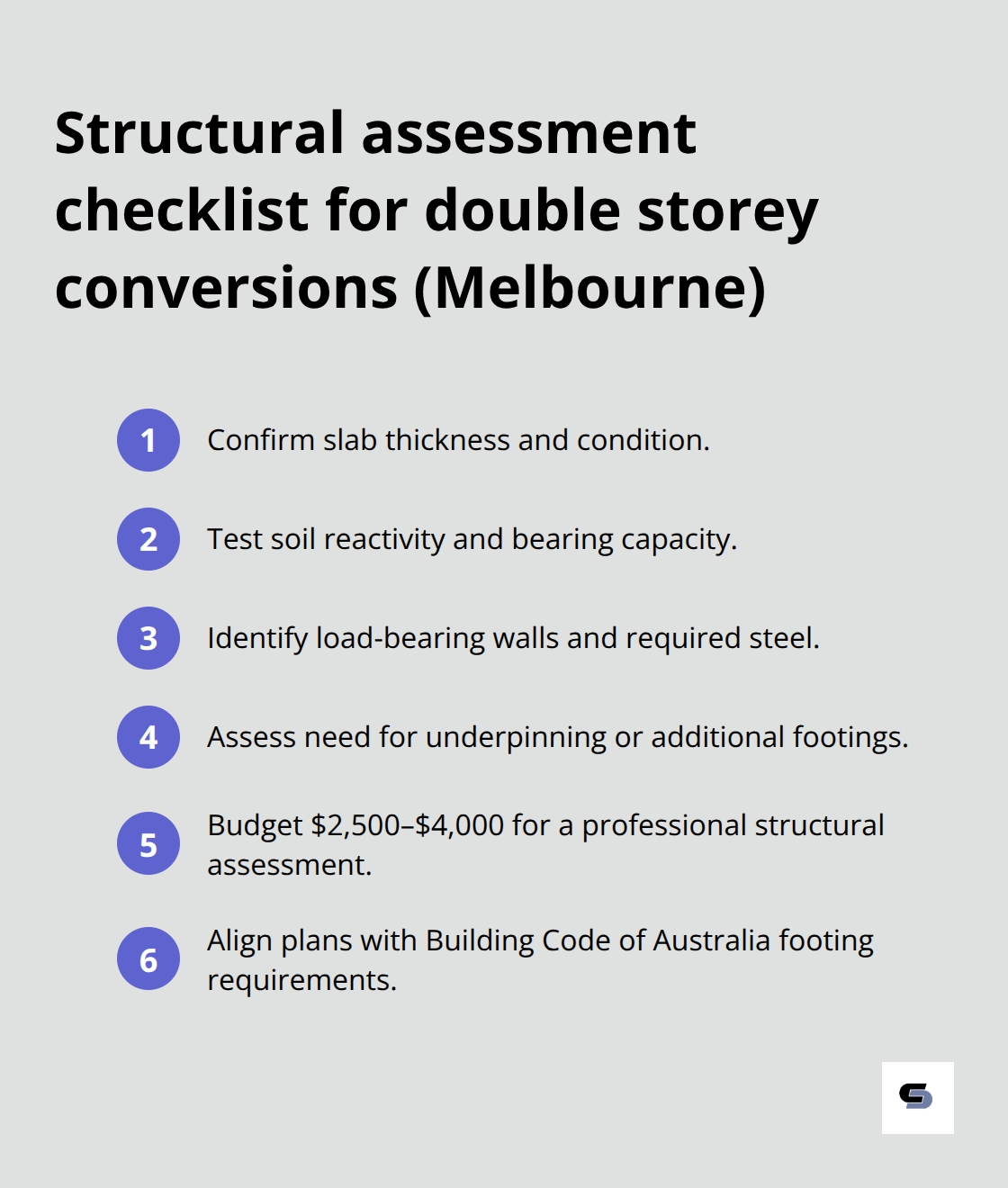 Key structural checks and costs before adding a second storey in Melbourne - single storey to double storey extension