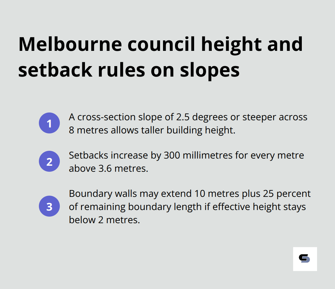 Key Melbourne council controls that change on sloping blocks - sloping block extensions